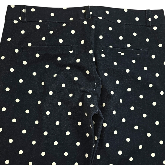 Banana Republic Sloan Slim Fit Polka Dot Ankle Cropped Pants in 4 - Picture 8 of 11